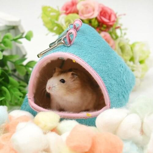 Hamster Cage Hammock Sleeping Bed Winter Warm Small Animal House E56E