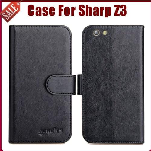 Hot Sale! New Arrival 6 Colors High Quality Flip Leather Protective Cover For Sharp Z3 Case Phone Bag
