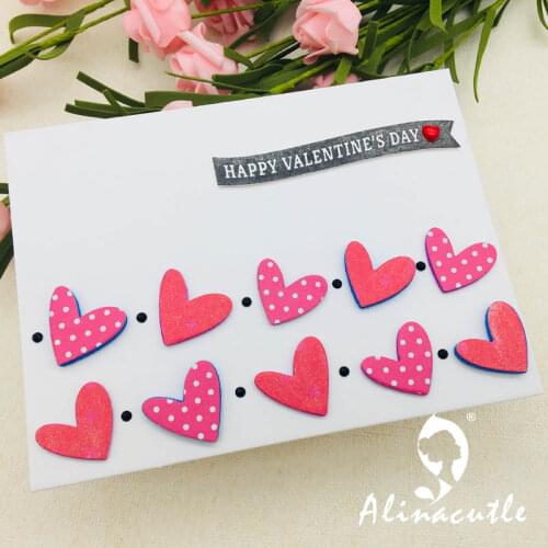 METAL CUTTING DIES Alinacraft cut double heart border Scrapbooking papercraft card album punch stencil art cutter die cut
