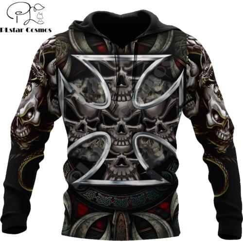 Skull Cross Pattern 3D All Over Printed Mens autumn Hoodie Harajuku Unisex Casual Pullover Streetwear Jacket Tracksuits DK224