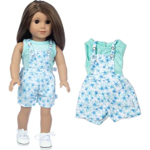 New Blue Flower Suit Clothes fits for American girl 18" american girl doll alexander,girls dolls