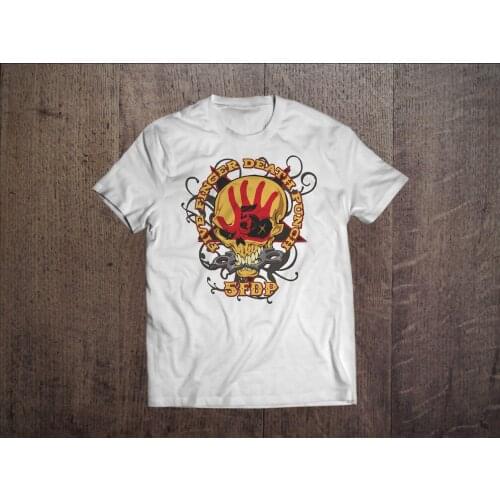 2019 Newest MenS Funny Fashion Classic Death Punch Ffdp Men White T-Shirt Rock Bandrockt Shirts For Sale