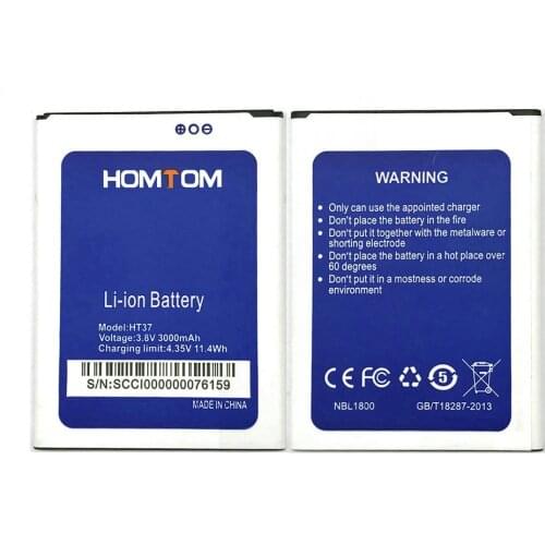 New High Quality HT37 3000mAh Battery Replacement For HOMTOM HT37 pro HT37 Mobile phone