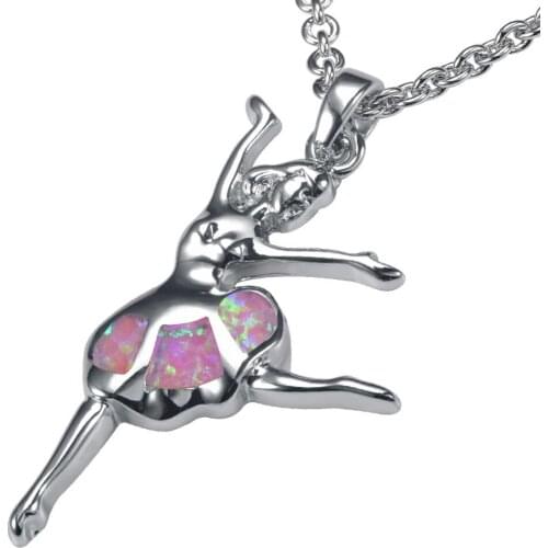 Pink Fire Opal 925 Sterling Silver Pendant P171