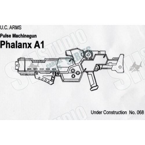 SH Studio upgrade parts of Pulse Machinegun for 1/12 scale FAG mobile suit girl kids toys