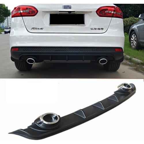 For Ford Focus 2012 2013 2014 2015 2016 2017 Spoiler ABS Material Rear Diffuser Bumper Car Rear Body Kit Accessories