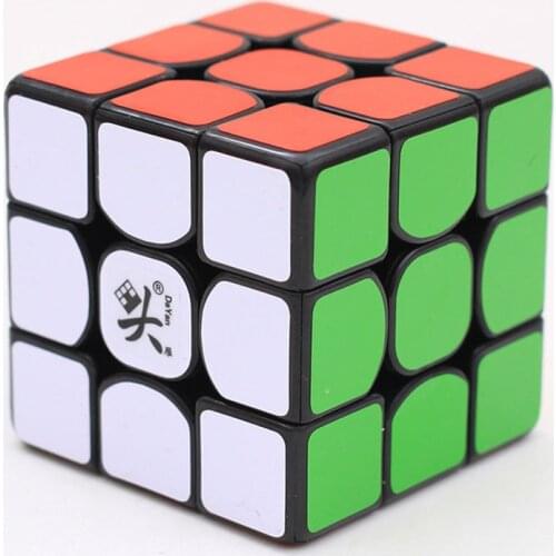 DaYan XiangYun 3X3X3 Magic Cube Speed Twist Puzzle Brain Teaser Fancy Toys Black Ultra-Smooth 5.7cm Safe ABS Professional