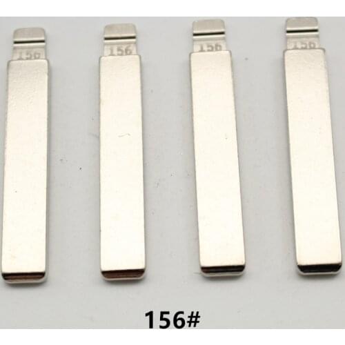 VVDI OEM 10Pcs 156# Metal Uncut Flip KD Remote Key Blade For Kia K5 For Hyundai Verna Mid Slot