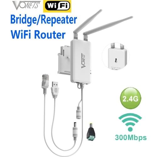 VONETS VAP11S 2.4G 300Mbps Wireless to Wired Ethernet Bridge Wifi Router AP Wifi Extenders Signal booster Network Port Expansion