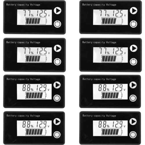 LCD 12V Battery Capacity Indicator Tester Lithium Battery Universal Digital Display Voltmeter