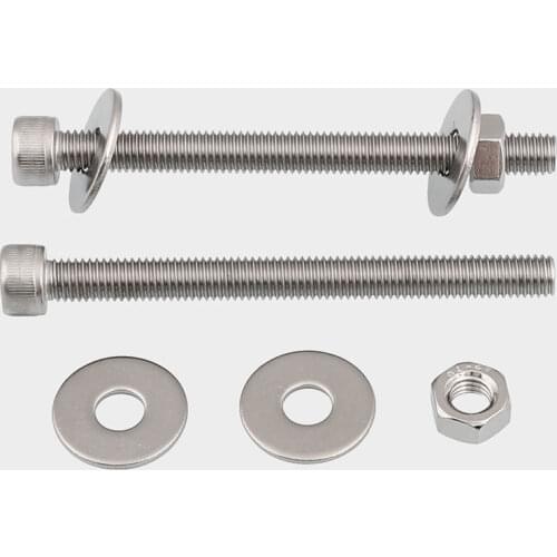 1set stainless steel hexagon socket through wall screw long extended bolt pair rod M6 M8