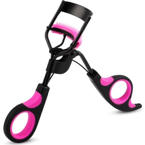 1PC Black-Purple Frosted Handle Eyelashes Clip Curl Eye Lash Cosmetic Beauty Makeup Fake Eyelash Curler Curling Tweezers Tools