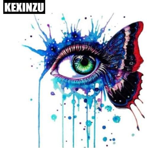 5D DIY Diamond Painting "Butterfly Eye" Embroidery Full Square Diamond Cross Stitch Rhinestone Mosaic Painting Decor Gift