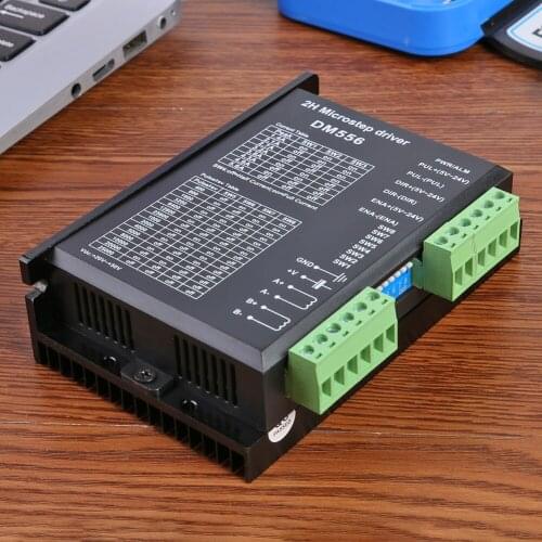 Digital Stepper Motor Drivers Portable Electric 2-Phase DM556 Strong Toughness 5.6A for Nema 23 34 Stepping Motor