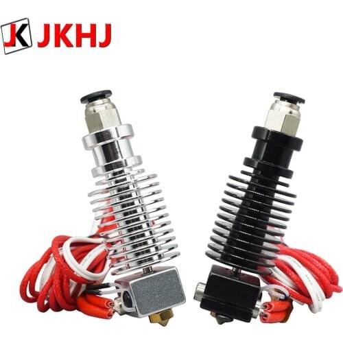 Free Shipping 3D Printer Partse E3D V6 hotend Kit Remote extruder 1.75/0.4mm Nozzle 12V/24V j-head