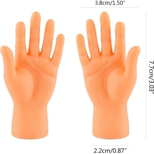 Palm Shaped Funny Mini Hands Creative Finger Cots Pet Interactive Toy Small Hand Tease Kitten Cats Massager Gloves GXMA