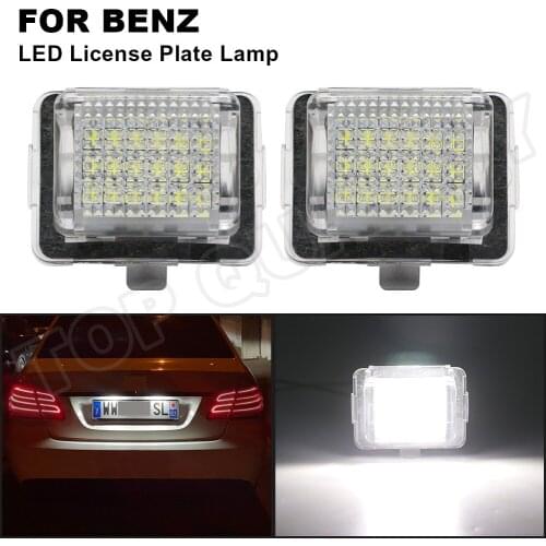 For Mercedes Benz W204 S204 5D W212 S212 4D W216 C216 W221 W207 C207 A207 Error Free SMD LED Number License Plate Lights
