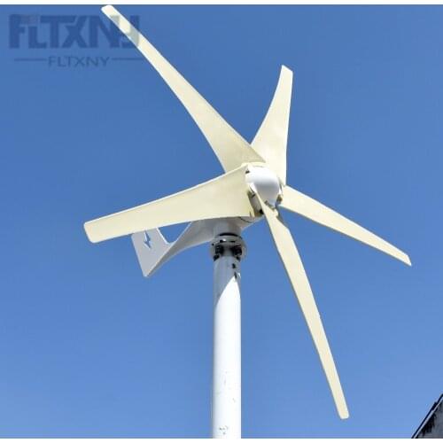 Selling 600W 24V 5 blades low start up speed horizontal residential wind mill turbine generator