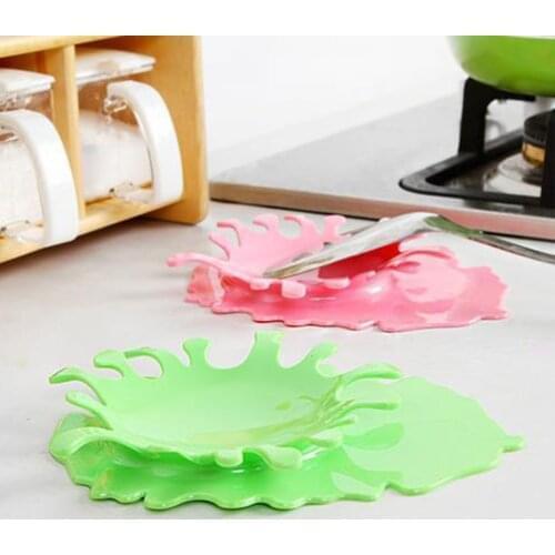Spatula Ladle Shelf Spoon Rest Pot Lid Holder Rack Cover Strainer Pad Multifunction Stand Containers Kitchen Complements Tool