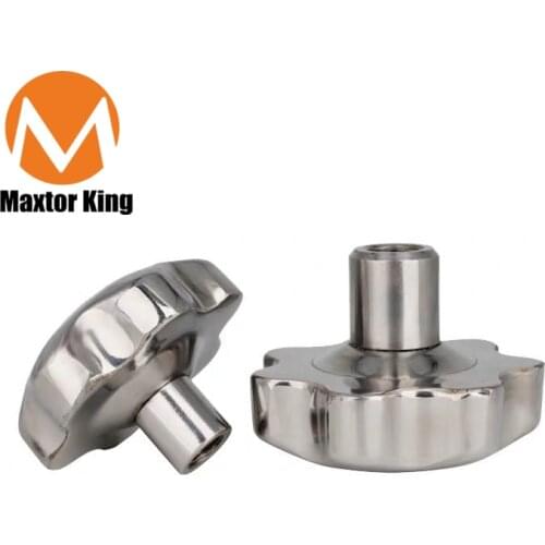 MK M8/M10/M12/M14/M16/M18 Stainless Steel Female Thread Star Knob Handles Star Shaped Through Hole Clamping Nuts Knobs