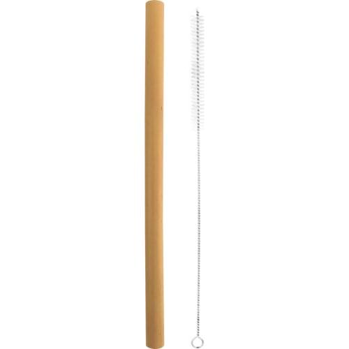 Reusable Bamboo Drinking Straw with Clean Brush Portable Bar Party Kitchen Straw High Quality Eco-friendly Beer Straws
