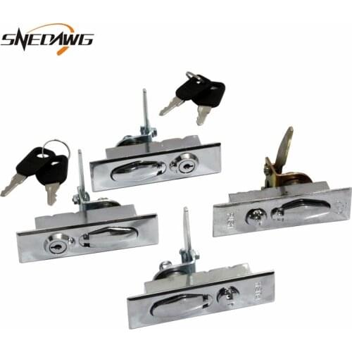 MS505 Zinc Alloy Flat Cabinet Lock Mailbox Steel Cabinet Plane Lock 89x27mm Industrial Distribution Box Plane Lock