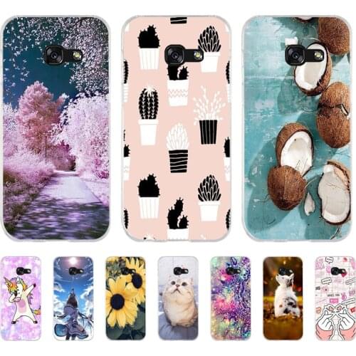 Soft Case For Silicone Back Cover For Cute Phone Cases Cover Bumper for Samsung Galaxy A3 A5 2015 2016 2017 A6 Plus 2018 case