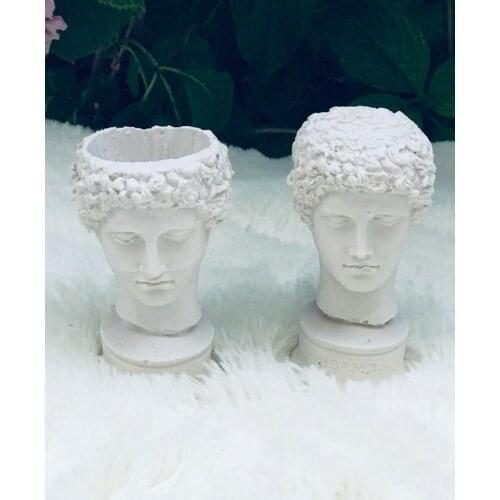 Hermes flower pot and trinket set White