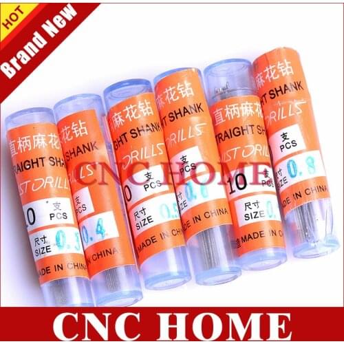 Wholesale 60pcs Micro Drills Set 0.3mm~0.8mm Pcb Cnc Press Fits Dremel Bits Carbide Micro Drill Bits CNC PCB Dremel Drill Bits