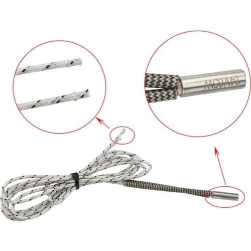 Heating tube 6*20mm 12V 24V 65W Ceramic Cartridge Heater 1M Reprap&Mendel For V6 J-head Extruder 3D Printer Part