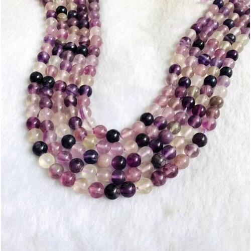 Wholesale 1string 15" Purple Fluorite Beads,Natural Stone Plain Round Beads 8mm 10mm Gem Stone Loose Beads For jewelry making