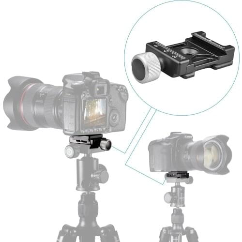 Plate Clamp Shot Clip Ballhead Aluminum Clamp Screw Knob Plate Clamp for Arca Swiss Tripod Head Monohead