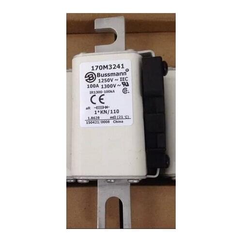 Fuses: 170M3188 50A 1250V / 170M3189 63A / 170M3190 80A / 170M3191 100A 1250V aR