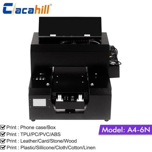 Label maker sticker printer 6-color inkjet type A4 small size for logo/mobile phone case/business card printing
