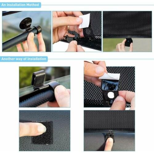 Easy Installation Car Roller Shades Retractable Roll Shield Side Window