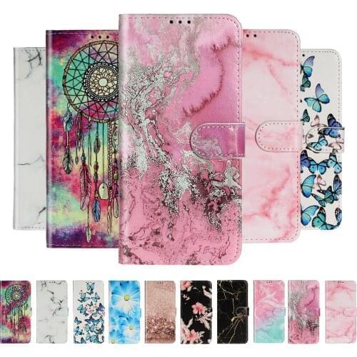 Sunjolly Marble Case for Samsung Galaxy S20 Plus S20 Ultra A51 A71 Note 10 Plus 9 8 Flip Wallet PU Leather Phone Cover coque
