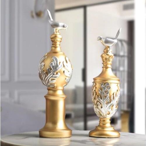 2020 European-style modern golden bird crafts, home office restaurant table decorations, birthday gifts