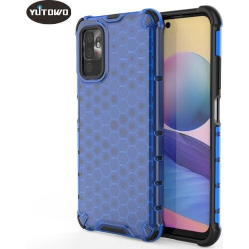 Honeycomb Armor Case For Redmi Note 10 9 8 7 Pro Max 9A 9C 9S K40 Shockproof Case For Xiaomi Poco X3 NFC M3 F3 Clear Phone Cover