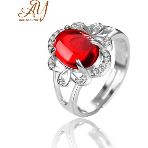 Anillos Yuzuk 925 Sterling Silver Women Jewelry Prom Wedding Engagement Rings Chalcedony Simple Female Oval Stone Finger Ring