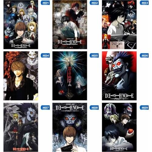 1pcs Anime Death Note Poster Retro Wallpaper Poster Bedroom Bar Room Decoration Painting Art Wall Sticker