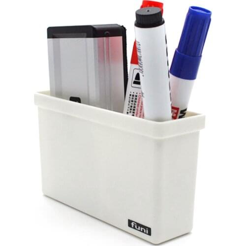 2PCS Marker Dry Erase Magnetic Holder Magnet Pen Pencil Cup Utility Organizer for Office Refrigerator Locker Metal Cabinets