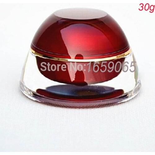30g red pagoda shape acrylic cream bottle eyecream jar Cosmetic Packaging Cosmetic Jar