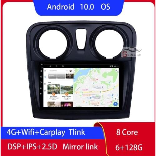 For Renault Dacia Sandero Logan Symbol Duster 2012-2017 Android Auto Video Spelers Autoradio Carplay Car Mobile Internet Radio