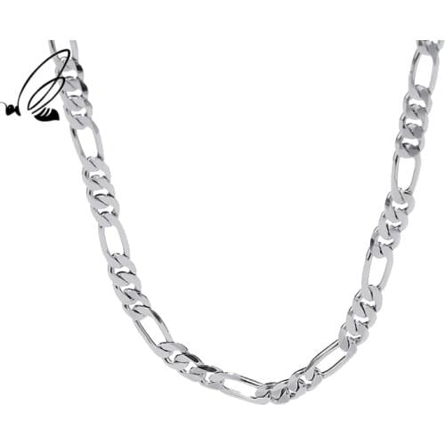 SSTEEL 925 Sterling Silver Gothic Chains Designer Simple Figaro Chain Necklace For Women Collier Femme Boho Accessories Jewelry