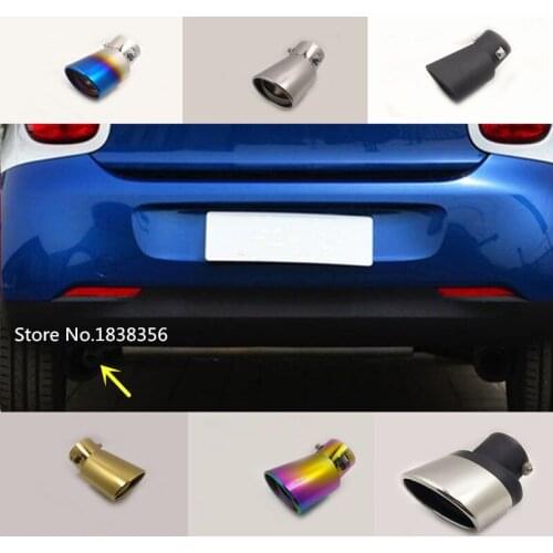 For Benz smart four 2016 2017 2018 Car Cover Styling Muffler Tail Pipe outlet Dedicate Stainless Steel Exhaust Tip accessory