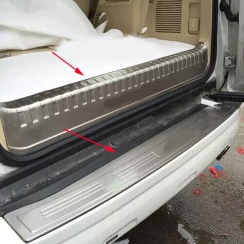 For Toyota Land Cruiser Prado FJ150 fj 150 2010-2018 Paraurti posteriore Protector Coda Trim Cornice Decorativa Auto Adesivi 2pc