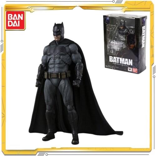 Original BANDAI SHF DC Justice League Batman Model Toy Action Figures Toys For Children Gift