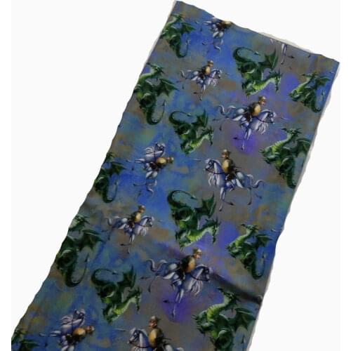 Brand New Horse & Dragon Printed Cotton Fabric 50x105cm Design 017 Fabric Patchwork for Cloth Dress Party Home Decor