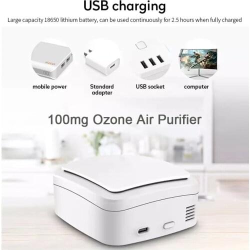 5V USB Car Ionizer Air Purifier Ozone Air Purifiers For Home Odor Eliminator Air Deodorizer