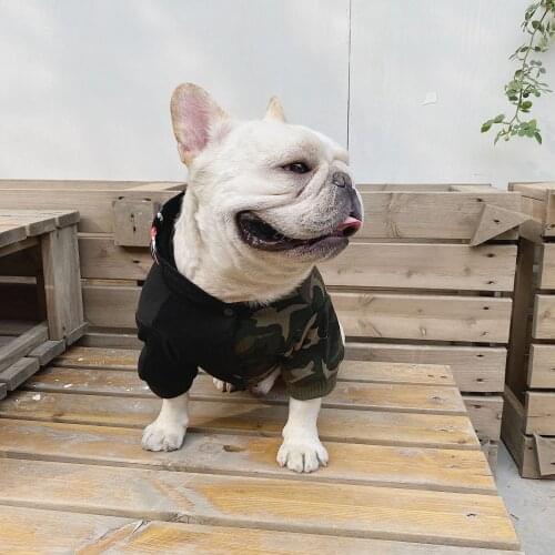 Camouflage Dog Clothes for Small Dogs Fashion Dog Halloween Costumes French Bulldog Hoodie Pug Coat Pitbull Jacket A156
